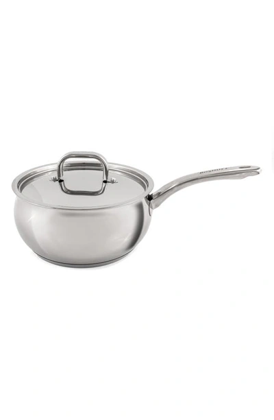 Berghoff Belly 8" Sauce Pan With Lid In Silver
