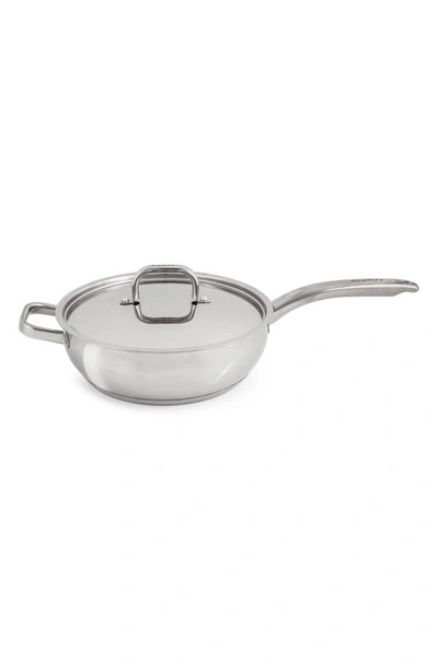 Berghoff Belly 9.5" Deep Skillet With Lid In Silver