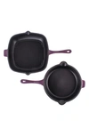 Berghoff Neo 2-piece Cast Iron Set In Purple