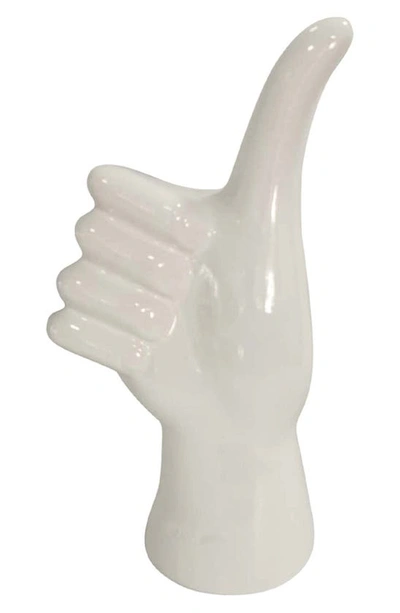 R16 Home Thumbs Up Ceramic Sculpture