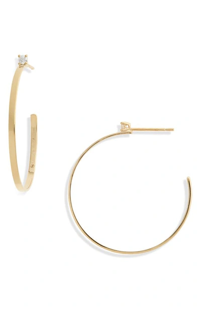 Lana Jewelry Sunrise Diamond Hoop Earrings In Yellow Gold