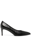Tory Burch Iconic Pointed Toe Pump In Perfect Black