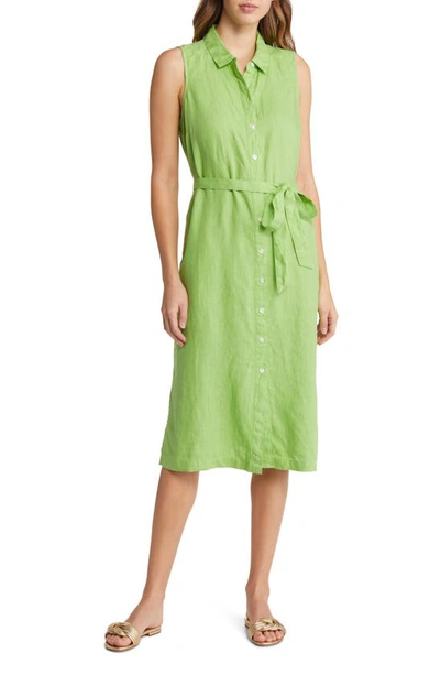 Tommy Bahama Tommy Bahaha Two Palms Linen Shirtdress In Tart Apple