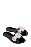 Melissa Babe Spring Slide Sandal In Black/white