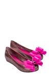 Melissa Ultragirl Sweet Xxi Flat In Pink Clear