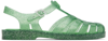 Melissa Possession Glitter Jelly Fisherman Sandal In Green Glitter