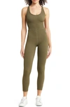 Fp Movement Free Throw Jumpsuit In Dark Olive