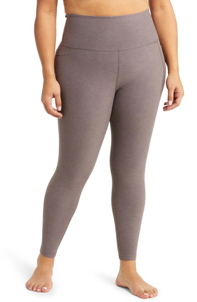 Beyond Yoga Out Of Pocket High Waist Leggings In Brown