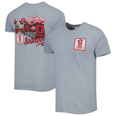 Image One Graphite Oklahoma Sooners Vault State Comfort T-shirt