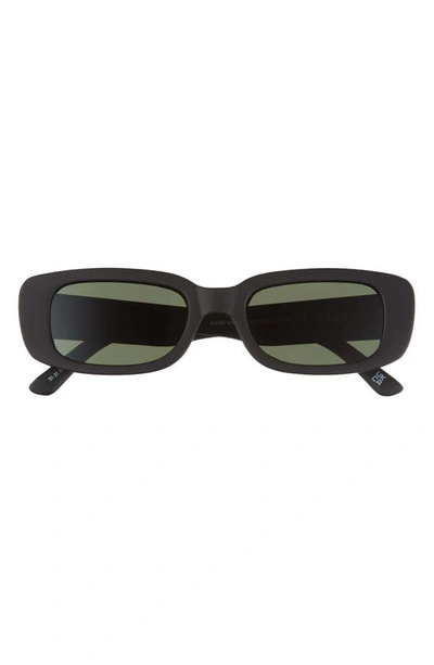 Aire 51mm Ceres Rectangle Sunglasses In Black / Green Mono Polar