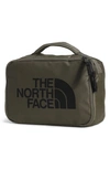 The North Face Base Camp Voyager Dopp Kit In Taupe Green/black