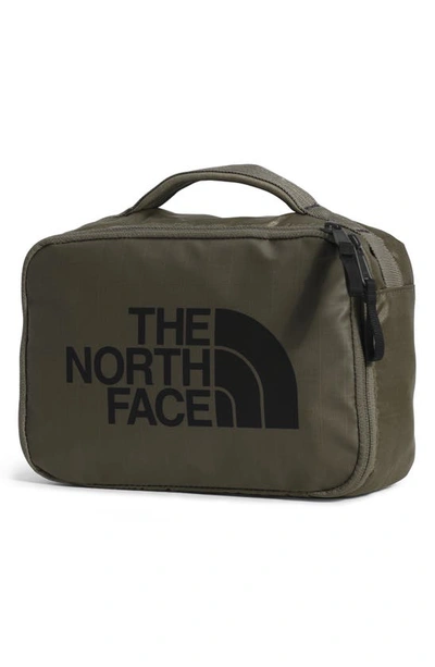 The North Face Base Camp Voyager Dopp Kit In New Taupe Green/ Black