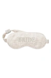 Slip Wedding Party Sleep Mask In Bride