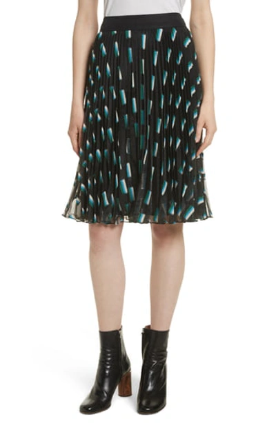 Grey Jason Wu Fil Coupe A-line Skirt In Emerald Multi