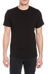 Rag & Bone Classic Crewneck Slim Fit Cotton T-shirt In Jetblk