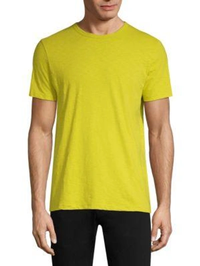Theory Short-sleeve Cotton Tee In Citrus