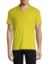 Theory Short-sleeve Cotton Polo In Citrus