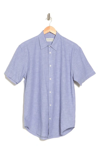 Coastaoro Key Largo Short Sleeve Regular Fit Shirt In Mid Blue