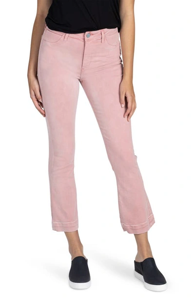 Articles Of Society London Contrast Crop Flare Leg Jeans In Lahaina