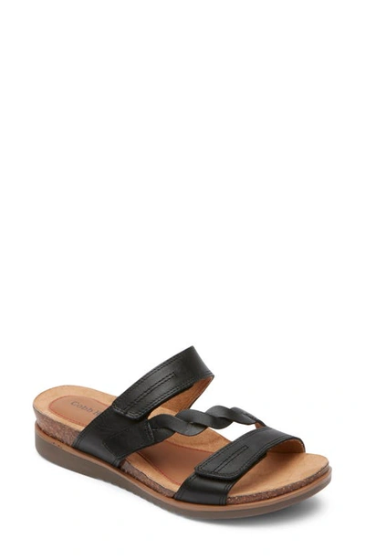 Rockport Cobb Hill May Wedge Sandal In Black