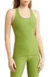 Beyond Yoga Spacedye Step Up Racerback Tank In Fern Green Heather