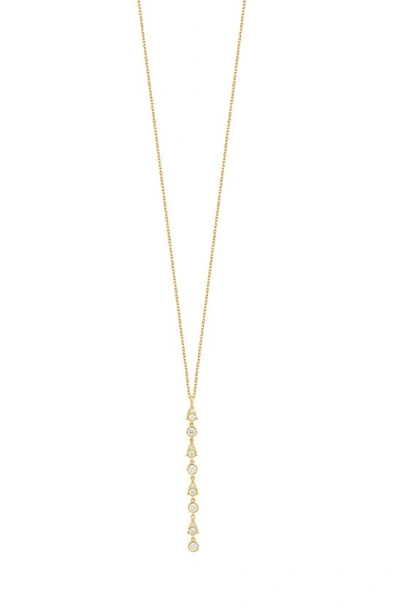 Bony Levy Maya Diamond Linear Drop Necklace In 18k Yellow Gold