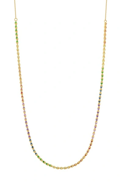 Bony Levy Iris Rainbow Diamond Necklace In 18k Yellow Gold