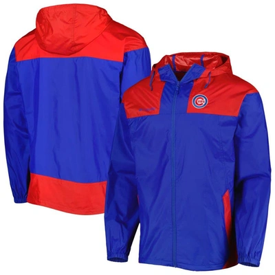 Columbia Men's  Royal, Red Chicago Cubs Omni-shade Flash Forward Challenger Full-zip Windbreaker Jack In Royal,red