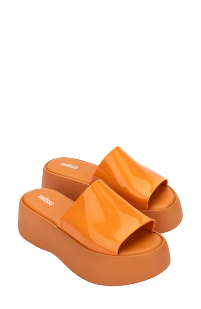 Melissa Becky Water Resistant Platform Sandal In Orange