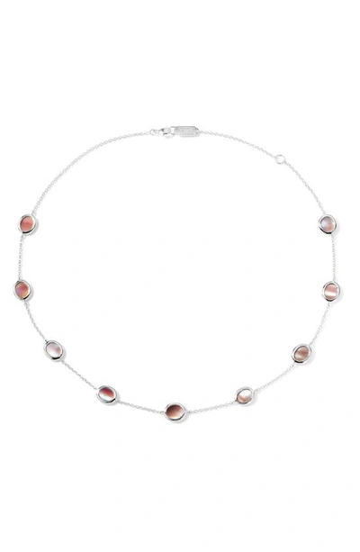 Ippolita Polished Rock Candy Short Confetti Necklace In Pink Mother Of Pearl