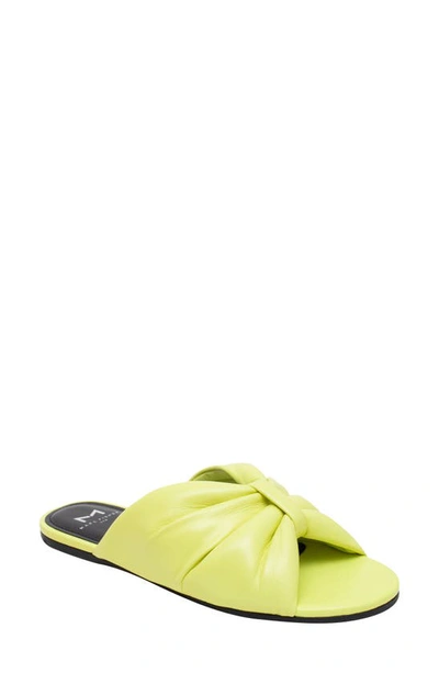 Marc Fisher Ltd Olita Slide Sandal In Yellow