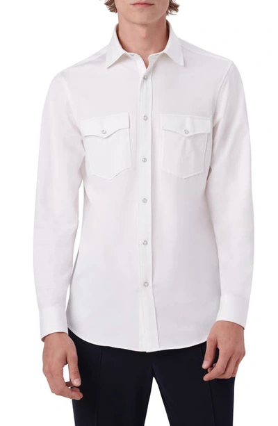 Bugatchi Ooohcotton® Button-up Shirt In White