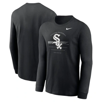 Nike Black Chicago White Sox Over Arch Performance Long Sleeve T-shirt