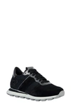 Geox Spherica Sneaker In Black/ Gun