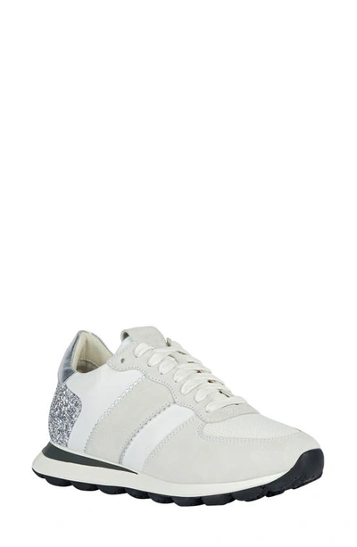 Geox Spherica Low Top Sneaker In White/ Off White