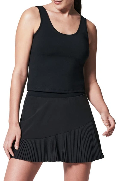 Spanx Ultra-sculpt Seamless Stretch-jersey Tank Top In Black