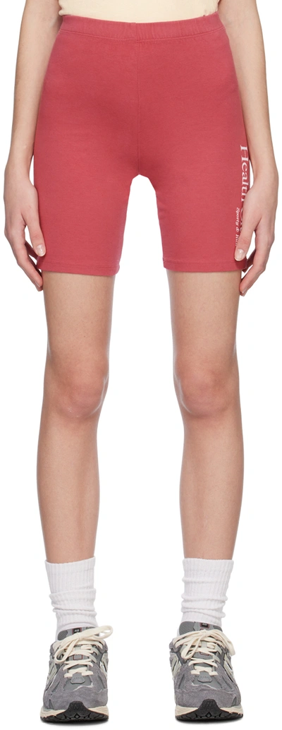 Sporty And Rich Sporty Rich Athletic Club Cycling Shorts In Red