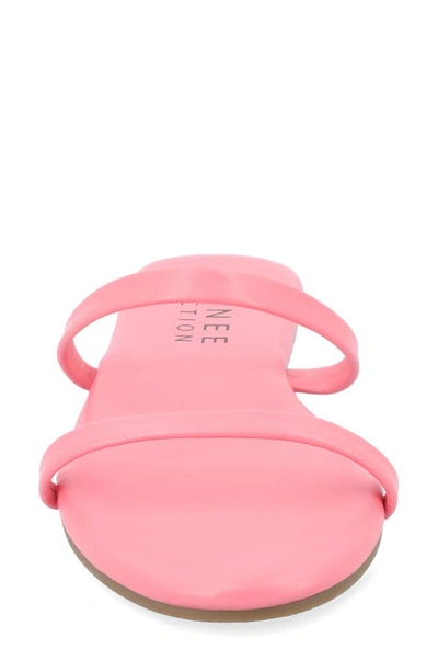 Journee Collection Adyrae Tru Comfort Slide Sandal In Pink