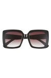 Bp. Oversize Classic Square Sunglasses In Black