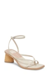 Dolce Vita Banita Ankle Strap Sandal In Ivory Leather