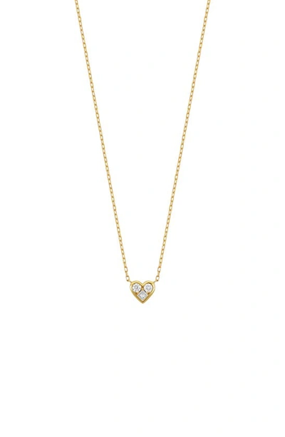 Bony Levy Simple Obsession Diamond Heart Pendant In 18k Yellow Gold