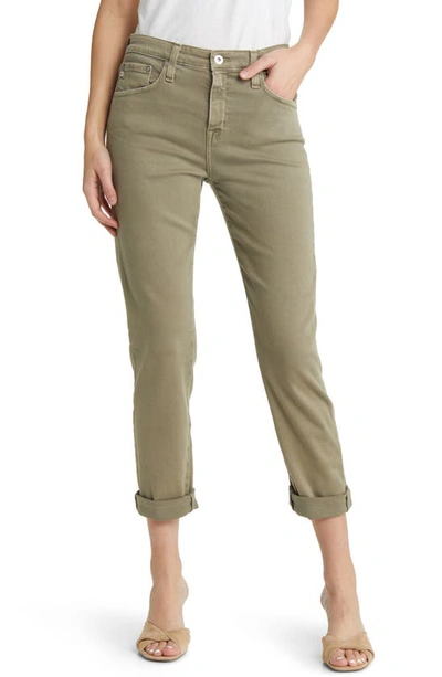 Ag Slouchy Ankle Slim Ex-boyfriend Jeans In 5 Years Sulfur Dried Rosemary