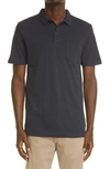 Sunspel Riviera Cotton Polo In Navy