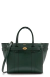 Mulberry Small Zipped Bayswater Leather Satchel In Green