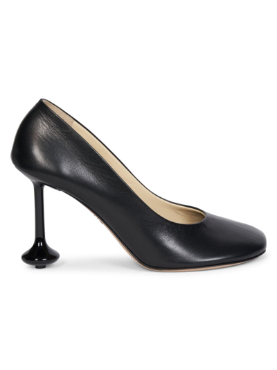 Loewe Toy Leather Drop Stiletto Pumps In Black