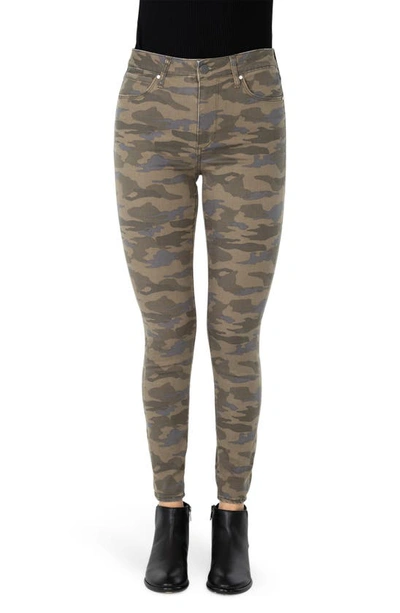 Articles Of Society Heather Camo High Waist Skinny Jeans In Eagle River