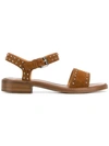 Church's Tiffany Met Studded Sandals In Tabac