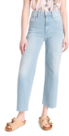 Mother The Rambler High Rise Ankle Straight Leg Jeans In Chill Pill In Multi