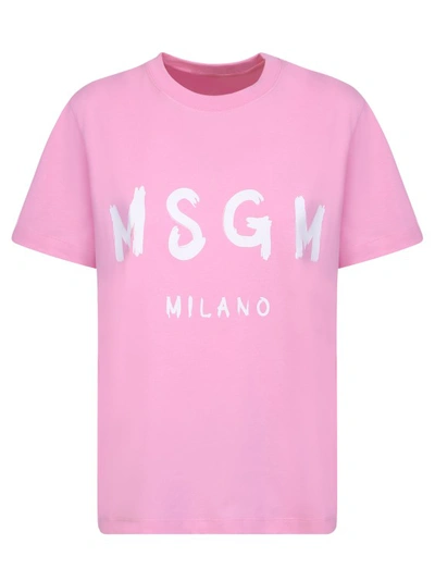 Msgm T-shirt  Woman Color Pink