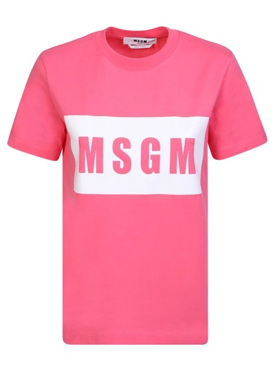 Msgm T-shirt  Woman In Fuchsia